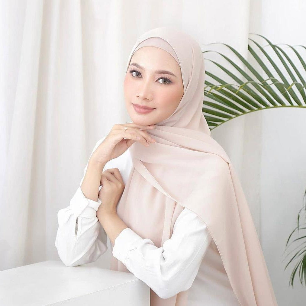 Solid-color chiffon ladies' scarf headscarf