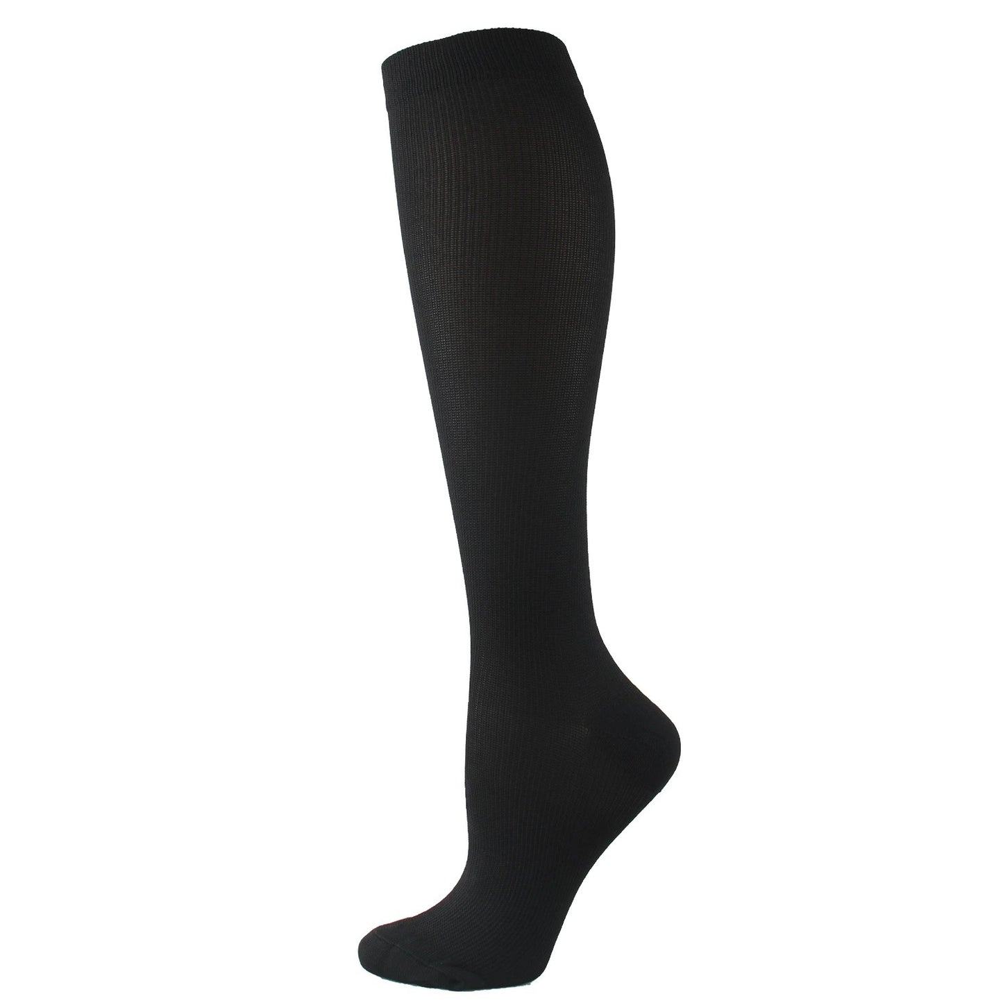 Solid-color compression socks