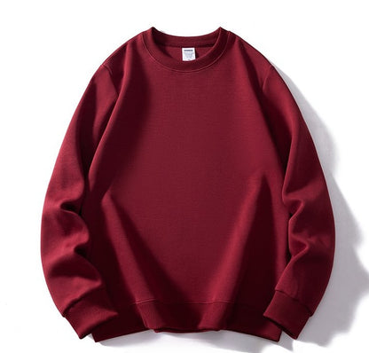 Solid color crew neck sweatshirt