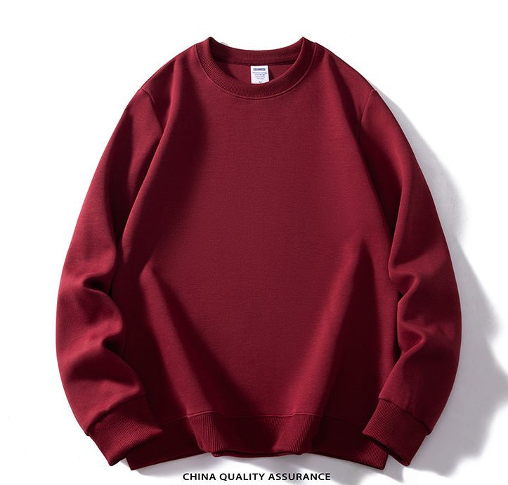 Solid color crew neck sweatshirt