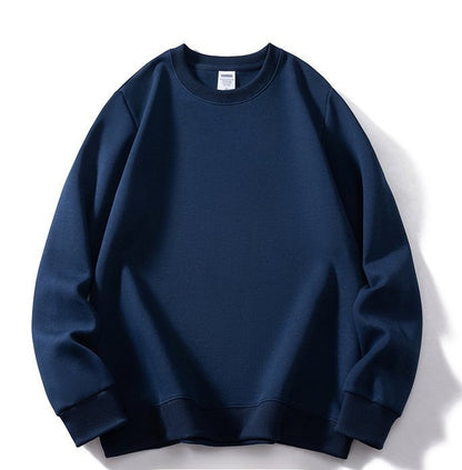 Solid color crew neck sweatshirt