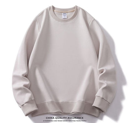 Solid color crew neck sweatshirt
