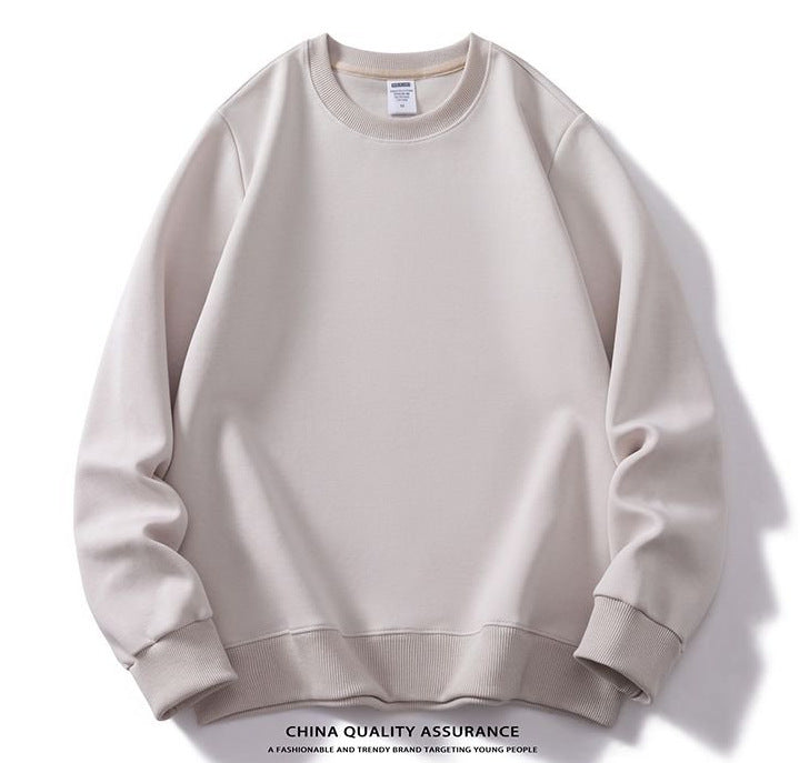 Solid color crew neck sweatshirt