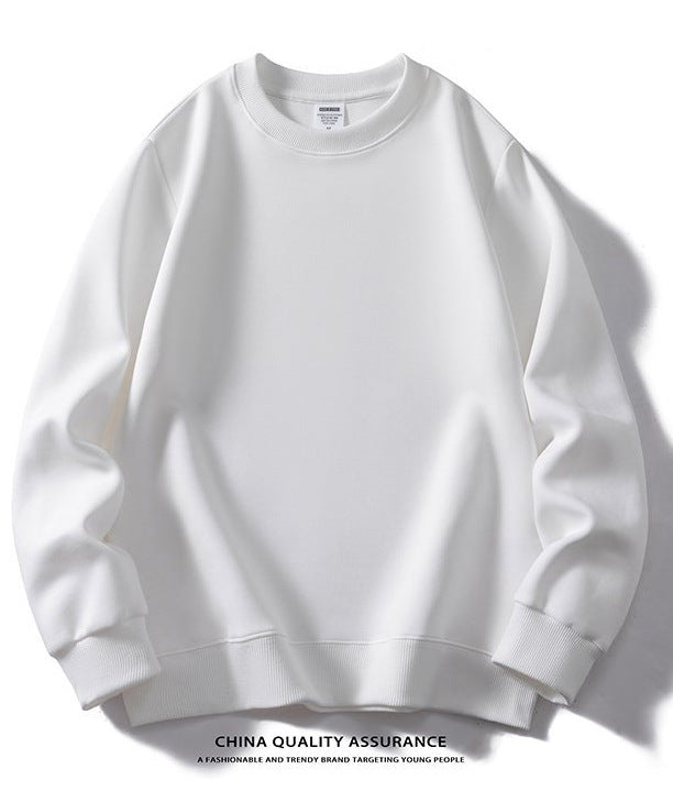 Solid color crew neck sweatshirt