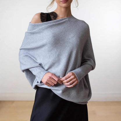 Solid Color Crewneck Pullover Sweater