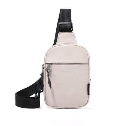 Solid-color crossbody bag