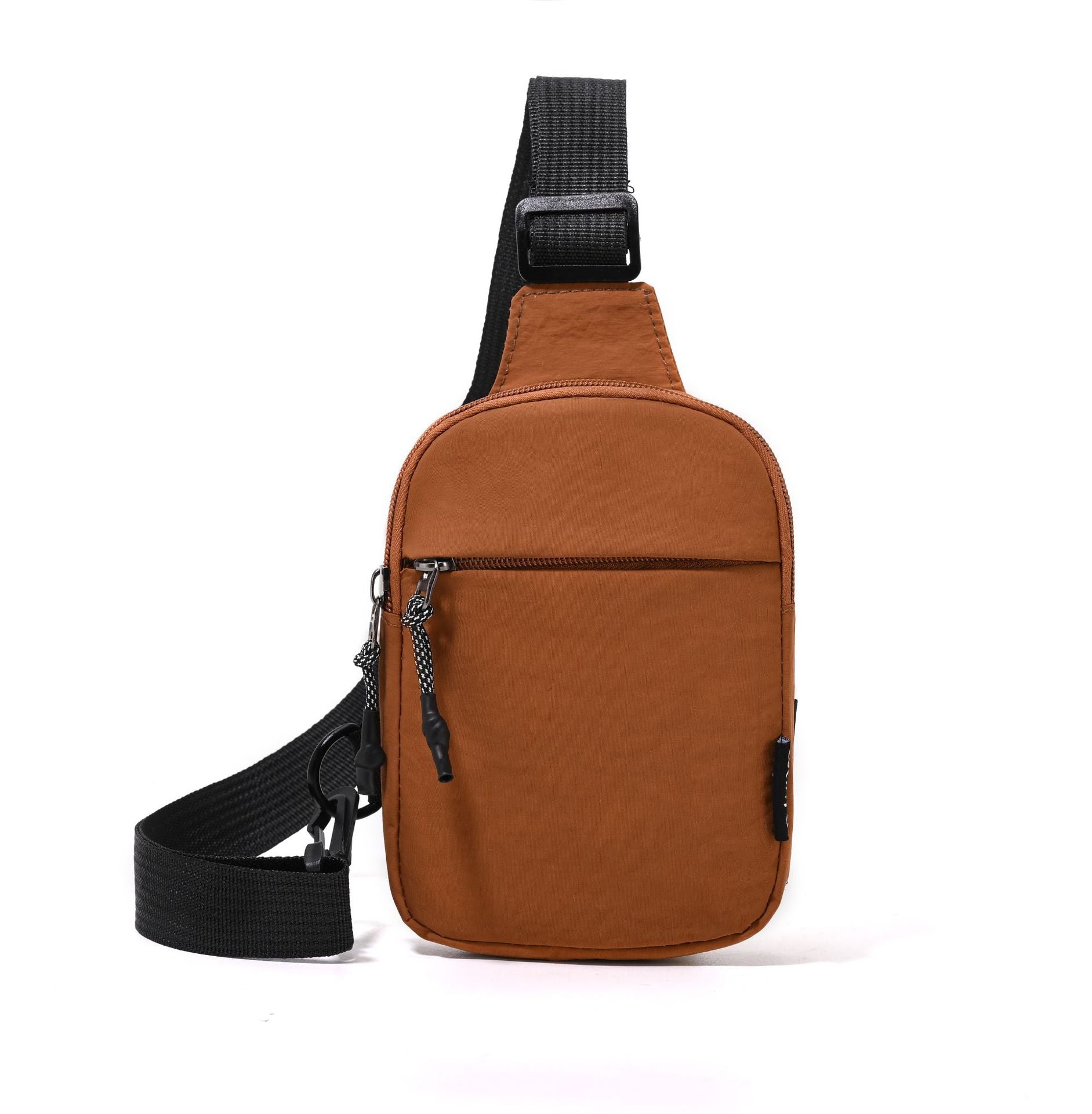 Solid-color crossbody bag