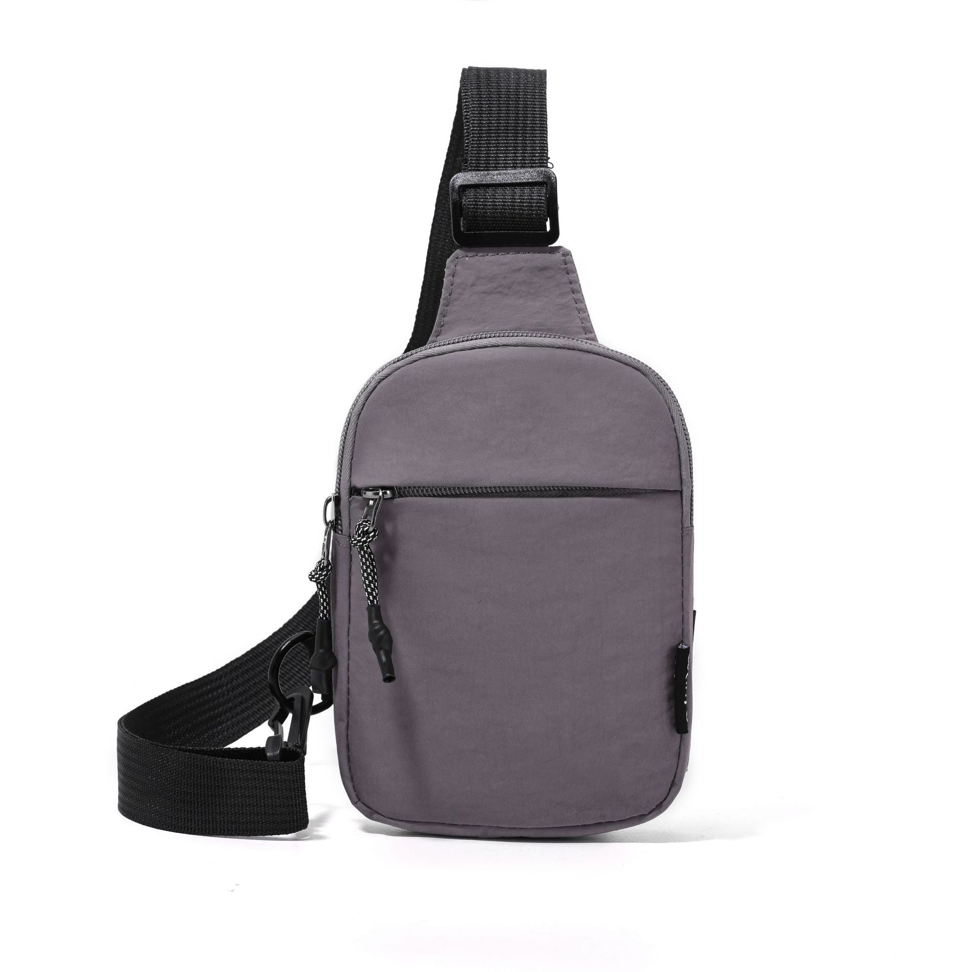 Solid-color crossbody bag