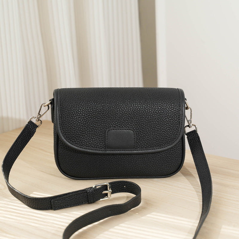 Solid color crossbody bag