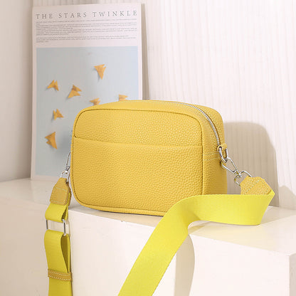 Solid color crossbody bag