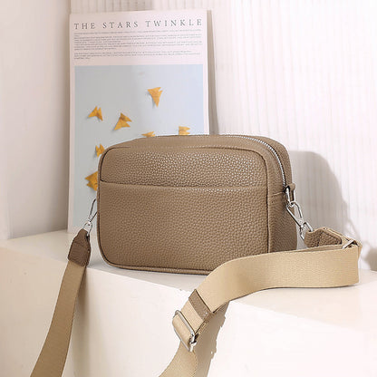 Solid color crossbody bag