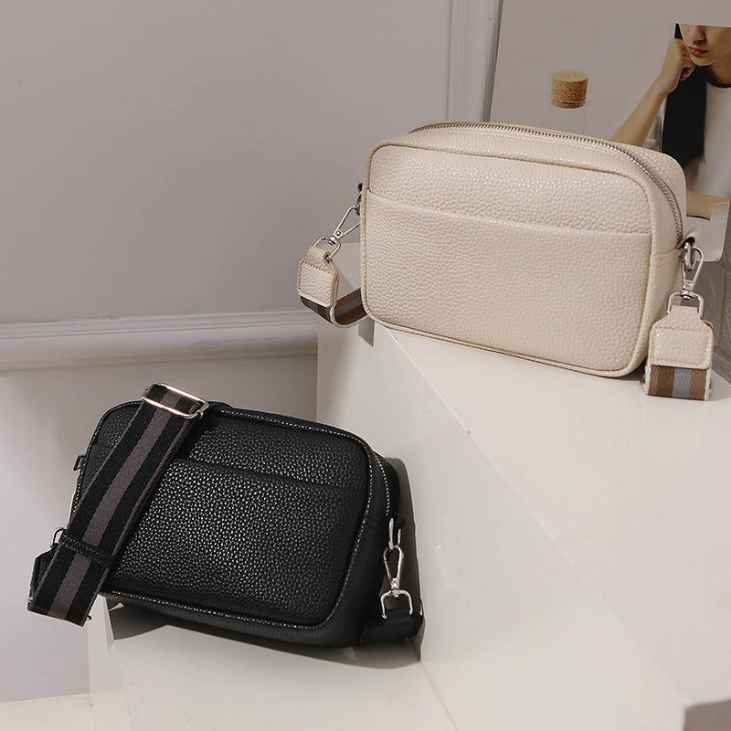 Solid color crossbody bag