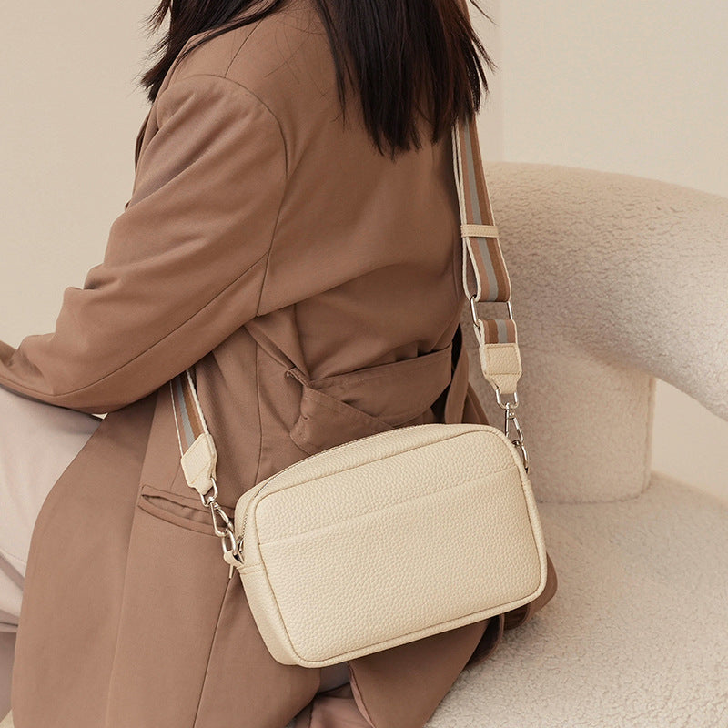 Solid color crossbody bag