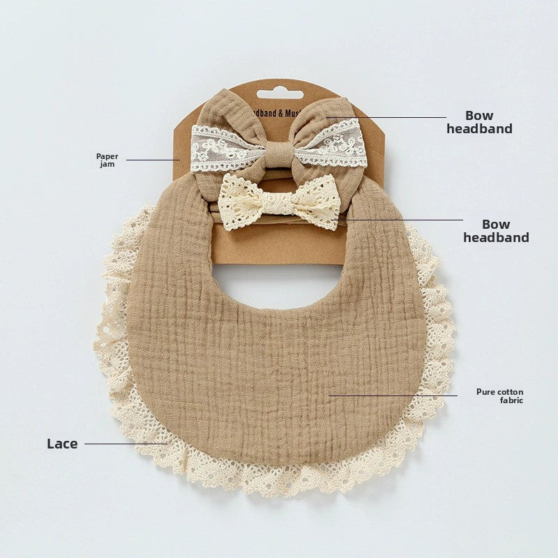 Solid color double-sided waterproof baby bibs