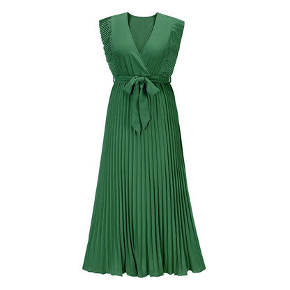 Solid-color dress