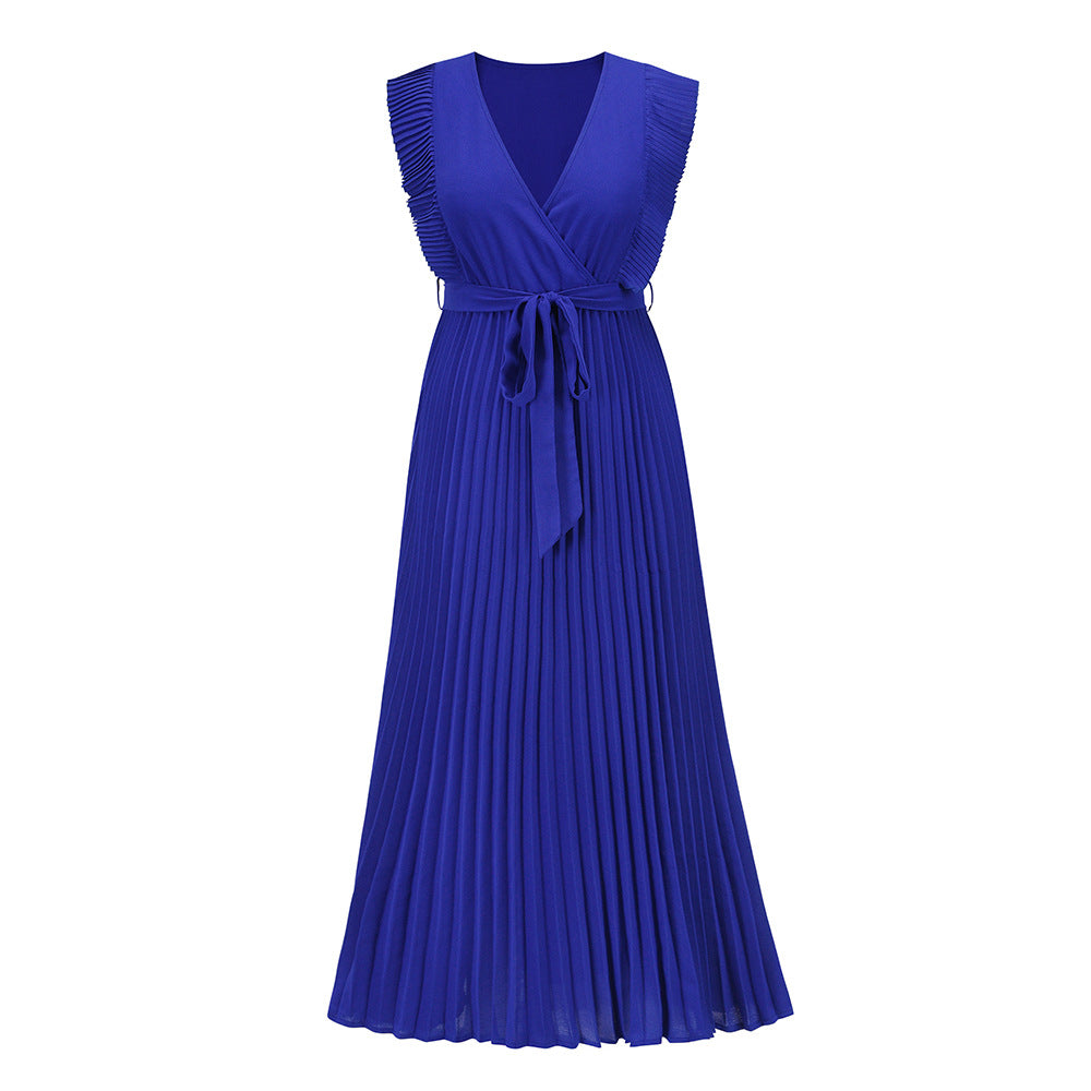 Solid-color dress