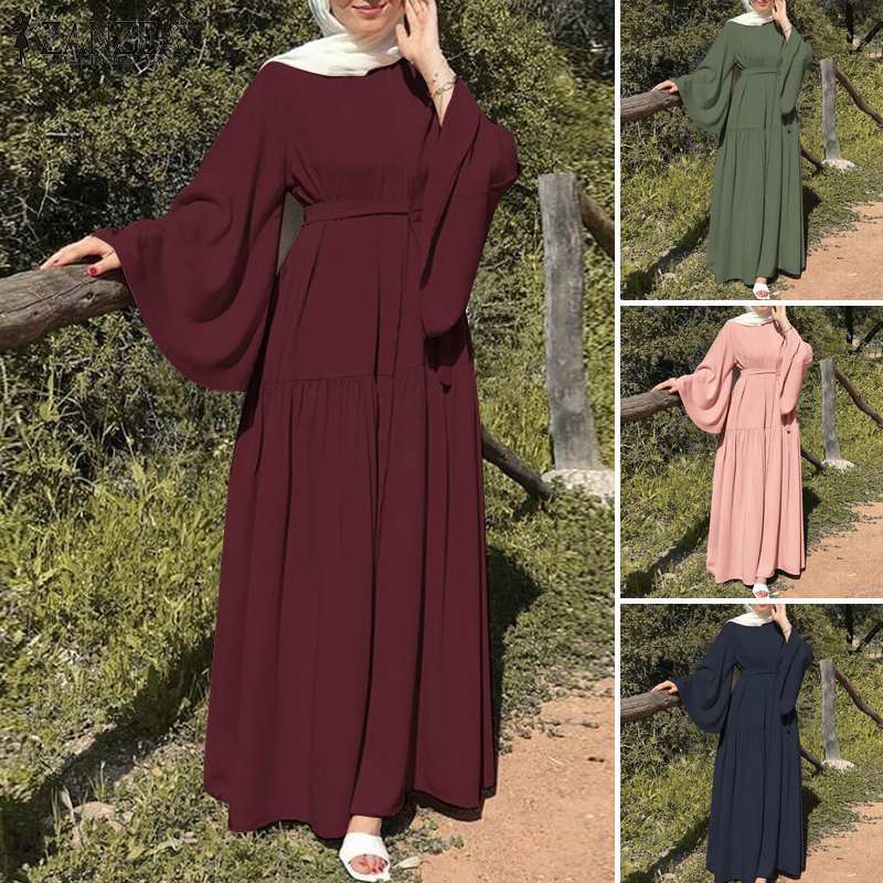 Solid-color dress