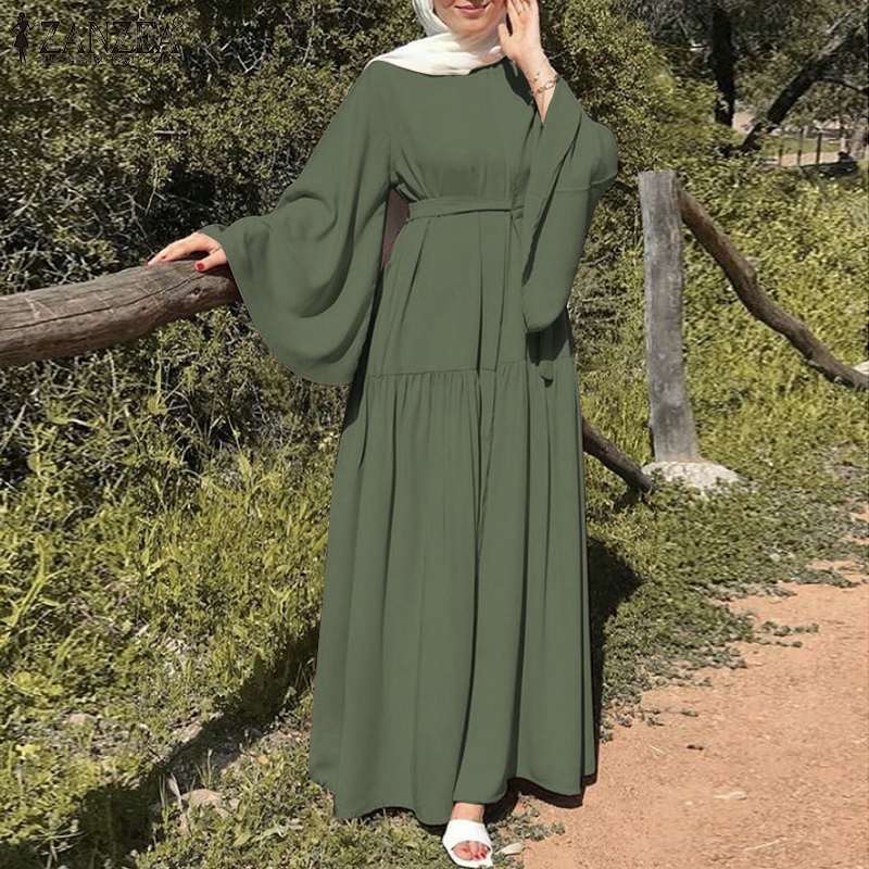 Solid-color dress