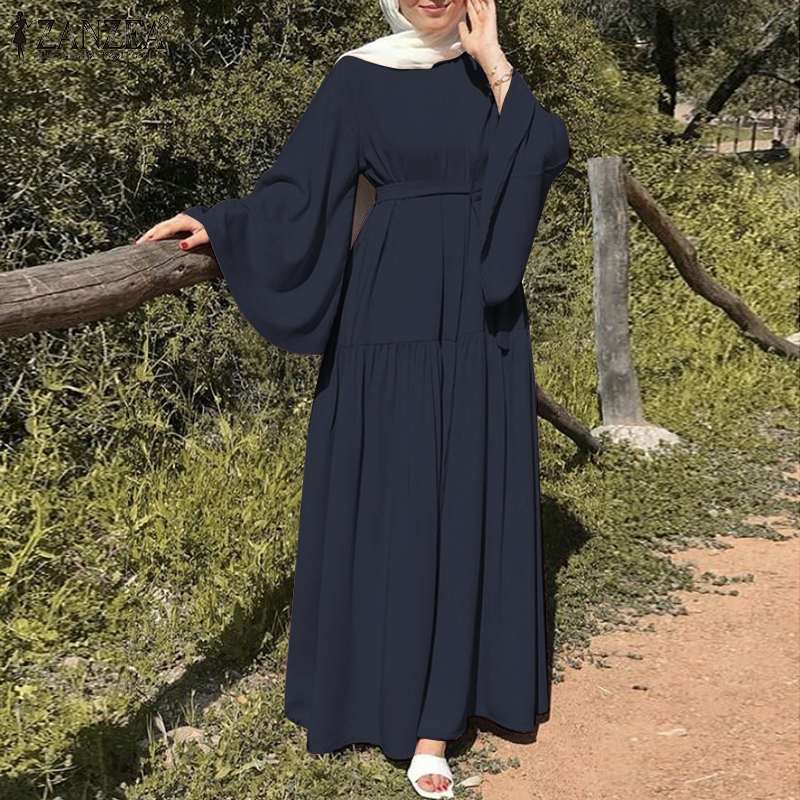 Solid-color dress