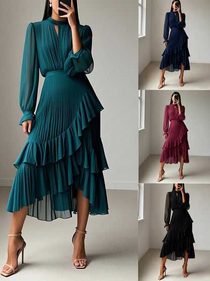 solid color dress