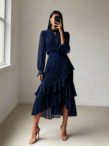solid color dress