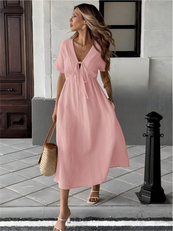Solid Color Dress