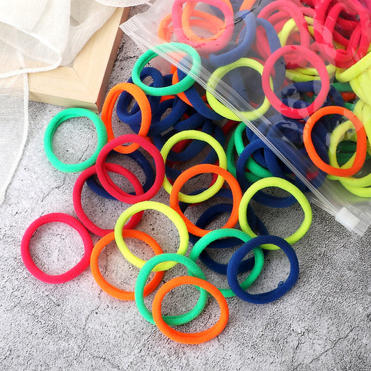 Solid Color Elastic Hair Rings