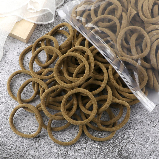 Solid Color Elastic Hair Rings