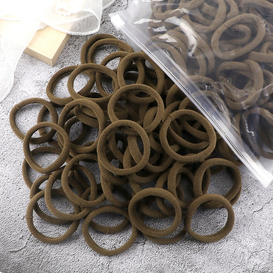 Solid Color Elastic Hair Rings
