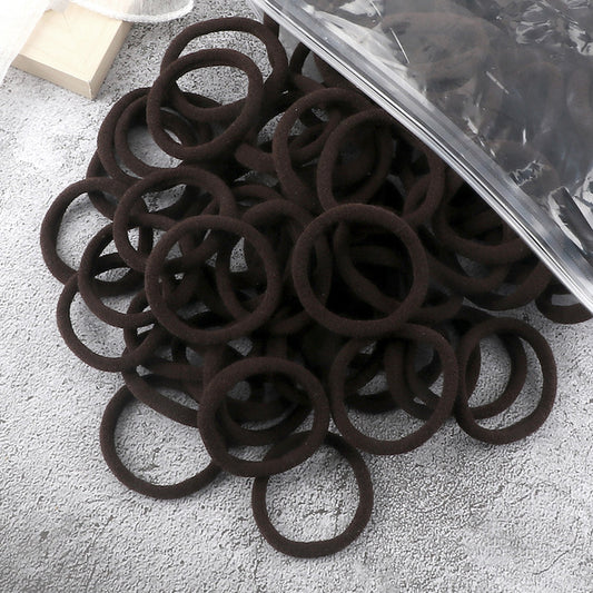 Solid Color Elastic Hair Rings