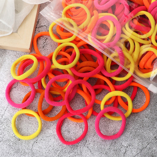 Solid Color Elastic Hair Rings