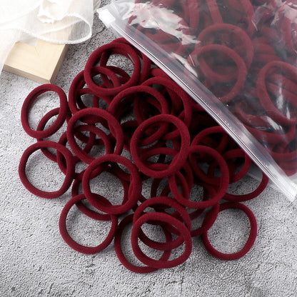 Solid Color Elastic Hair Rings