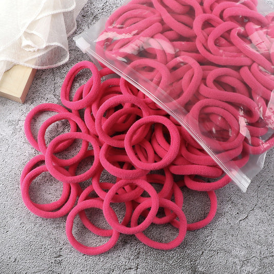 Solid Color Elastic Hair Rings