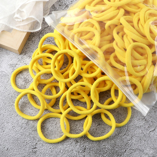 Solid Color Elastic Hair Rings