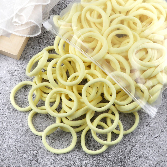 Solid Color Elastic Hair Rings