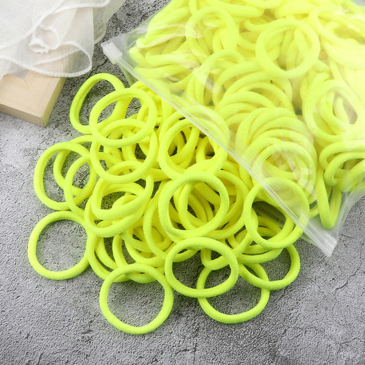 Solid Color Elastic Hair Rings