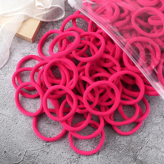 Solid Color Elastic Hair Rings