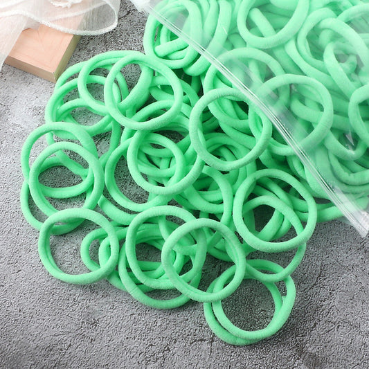 Solid Color Elastic Hair Rings