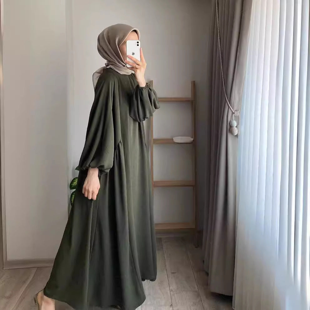 Solid color elegant loose pullover jumpsuit