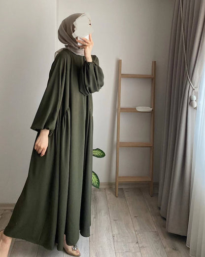 Solid color elegant loose pullover jumpsuit