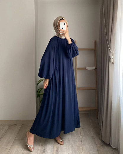 Solid color elegant loose pullover jumpsuit