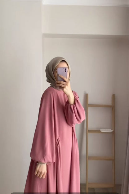 Solid color elegant loose pullover jumpsuit