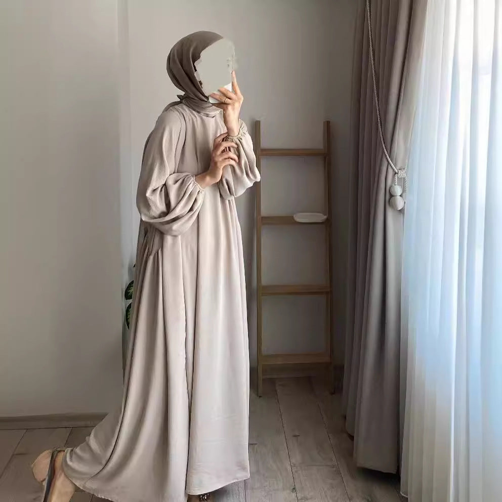 Solid color elegant loose pullover jumpsuit