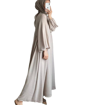 Solid color elegant loose pullover jumpsuit