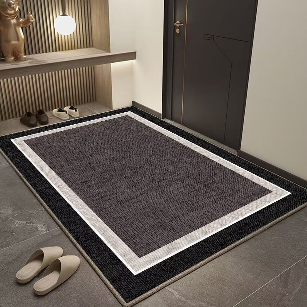 Solid-color entrance door mat