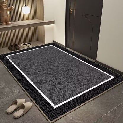 Solid-color entrance door mat