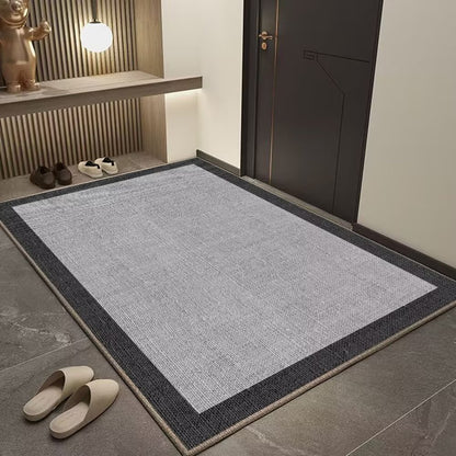 Solid-color entrance door mat