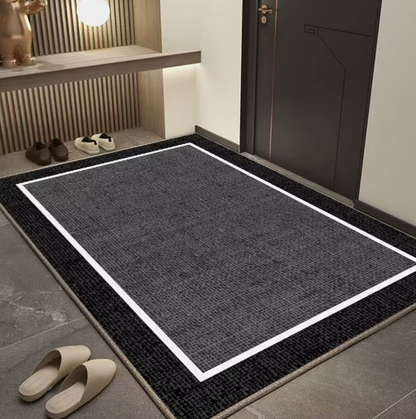 Solid-color entrance door mat