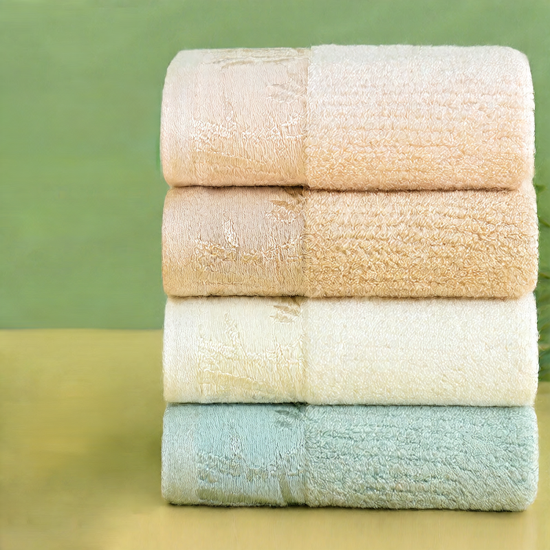 Solid-color face towel
