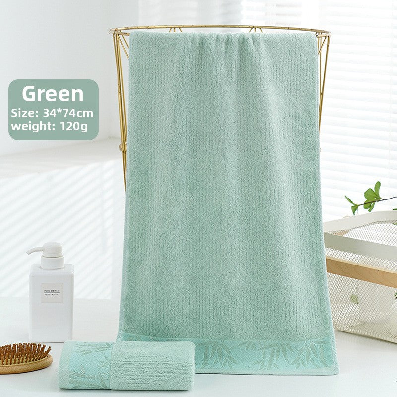 Solid-color face towel